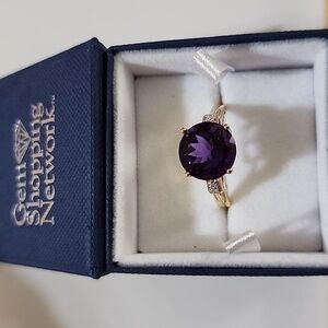 Amayani Siberian Amethyst and Diamond Ring